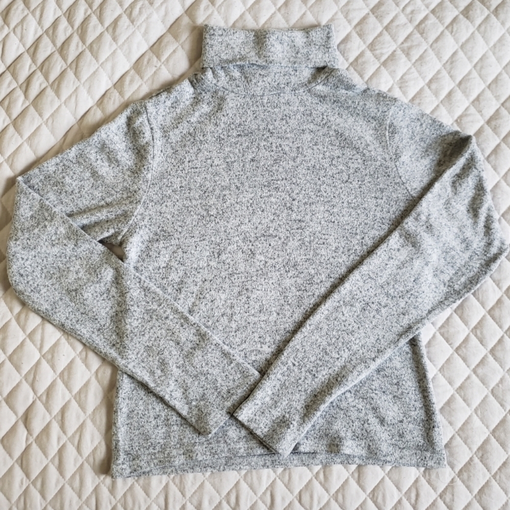 ZARA grey fitted turtleneck